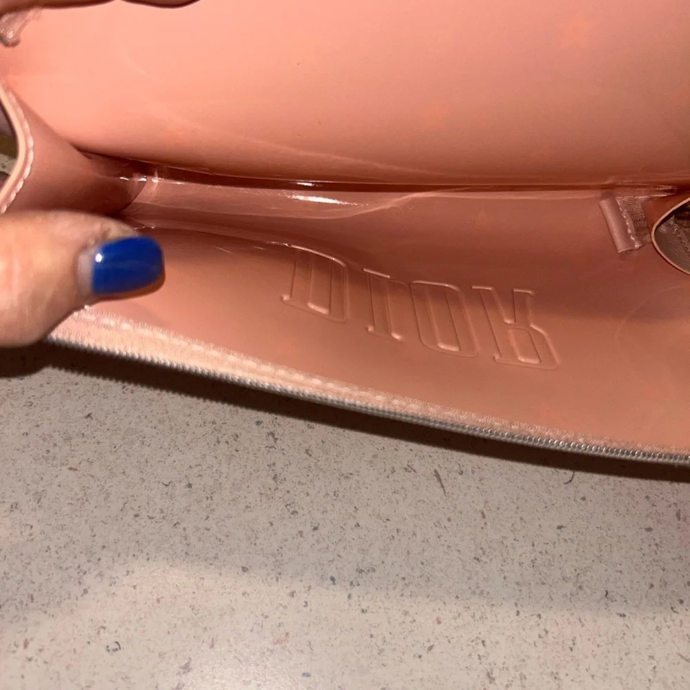 Elegant Dior Pink Women's Clutch/Makeup Bag